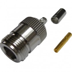 N Female connector for RG58 Cable
